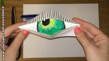 Моргающий глаз из бумаги / Оригами своими руками