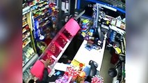 [HOLD - DUPLICATE] Watch Unarmed Shopkeeper Fending Off Knife-Wielding Robbers in U.K.