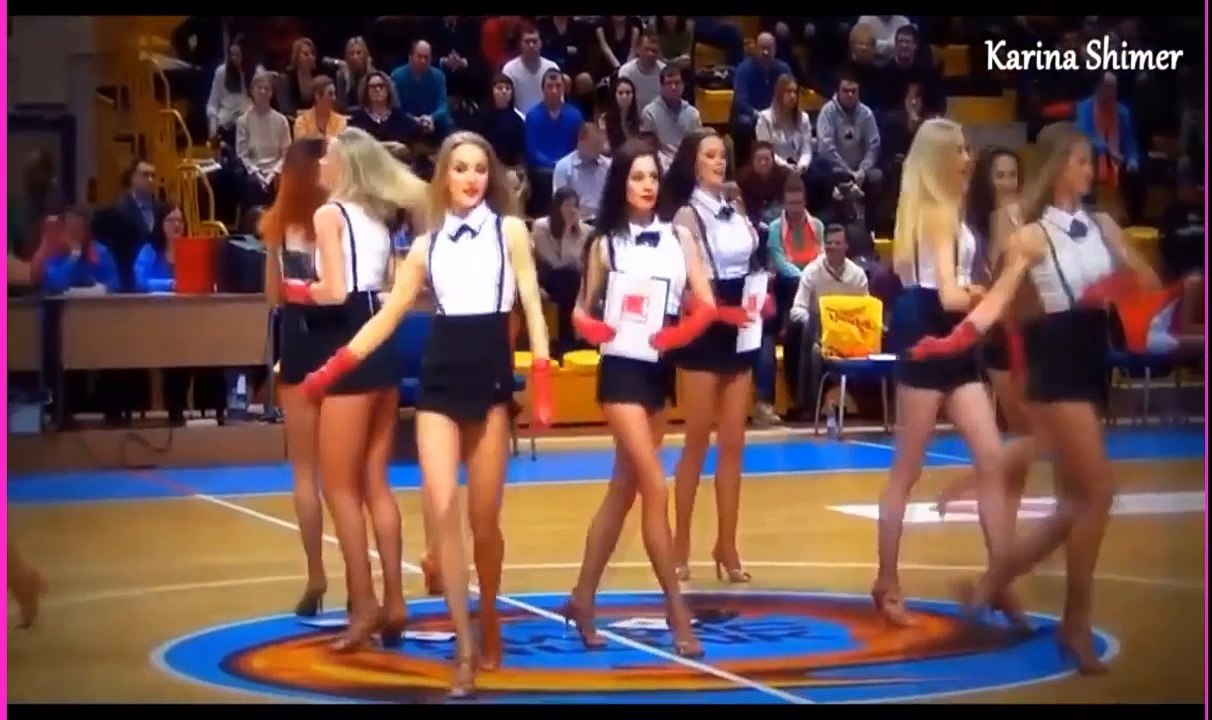 Russian Cheerleaders Dancing