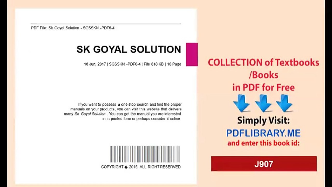 Sk Goyal Solution