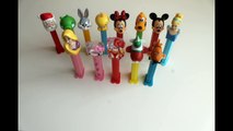 Unwrapping toys PEZ Disney princesses, Disney planes, Mickey, Hello Kitty, Minnie, Pluto, Angry bi