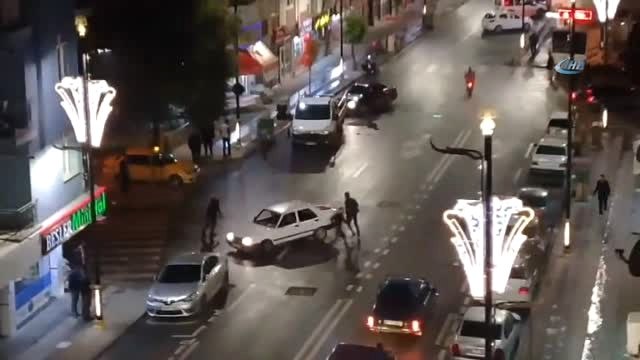 Asker Uğurlama Konvoyunda Drift Yaptılar