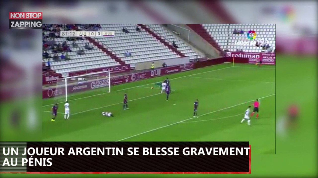 Blessé aux parties génitales, un joueur de foot se fait poser dix points de suture au pénis (Vidéo)