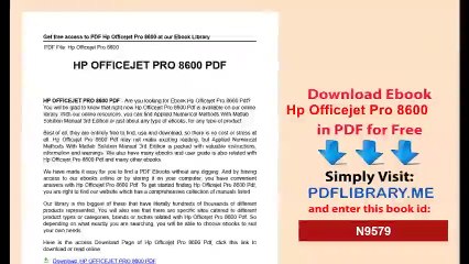 Hp Officejet Pro 8600