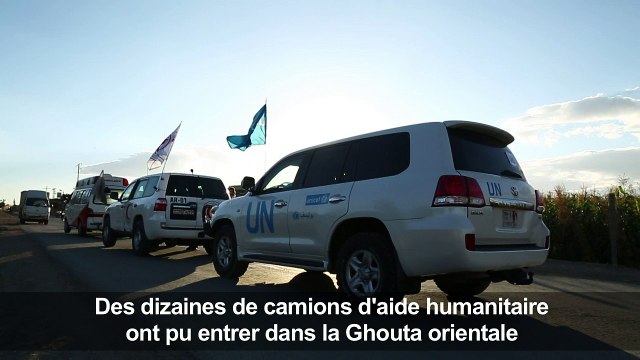 Syrie: un convoi d'aide entre dans la Ghouta orientale assiégée