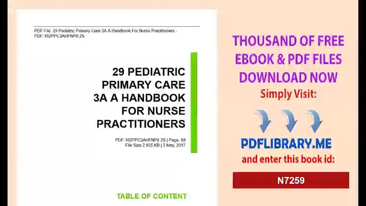 Pediatric Primary Care A Handbook For Nurse Practitioners