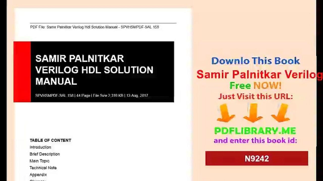 Samir Palnitkar Verilog Hdl Solution Manual