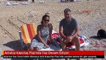 Antalya Kaputaş Plajı'nda Yaz Devam Ediyor