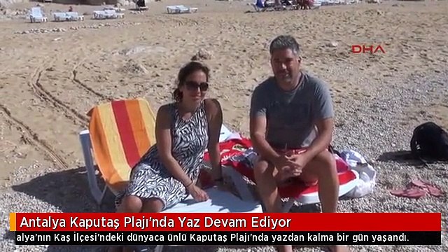 Antalya Kaputaş Plajı'nda Yaz Devam Ediyor