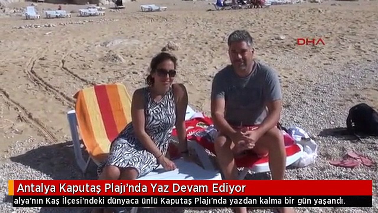 Antalya Kaputaş Plajı'nda Yaz Devam Ediyor