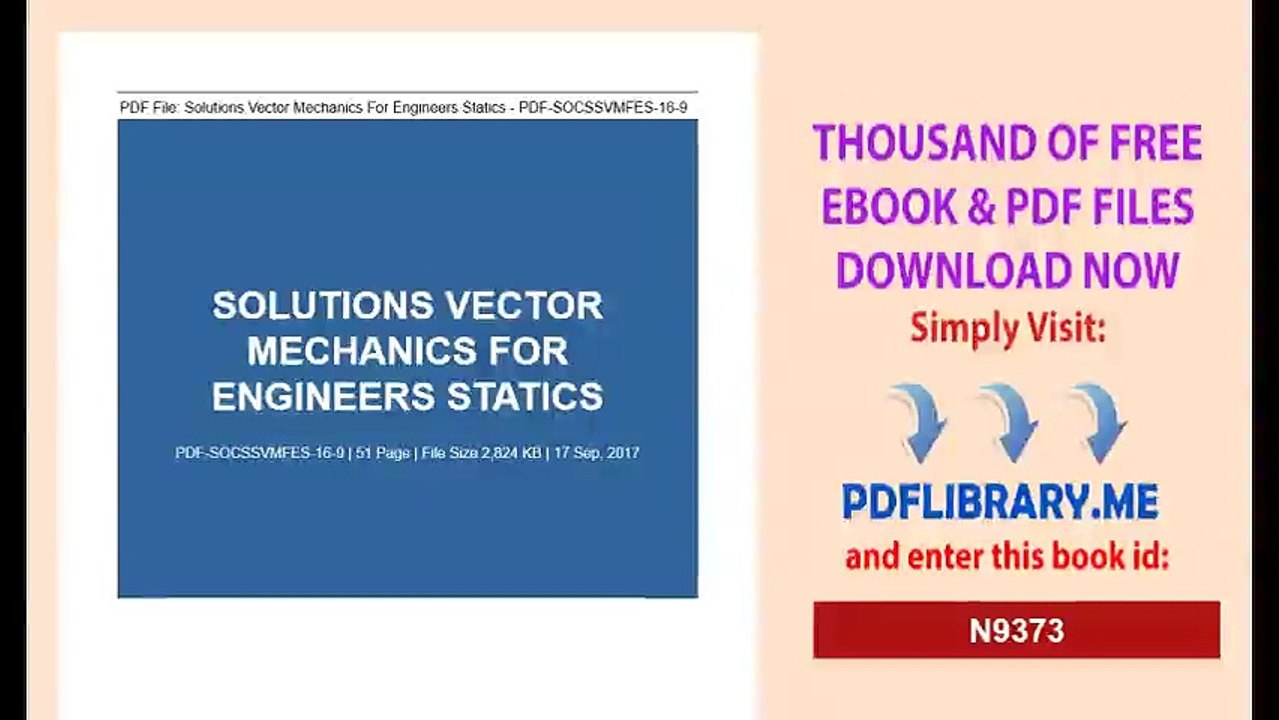Solutions Vector Mechanics For Engineers Statics