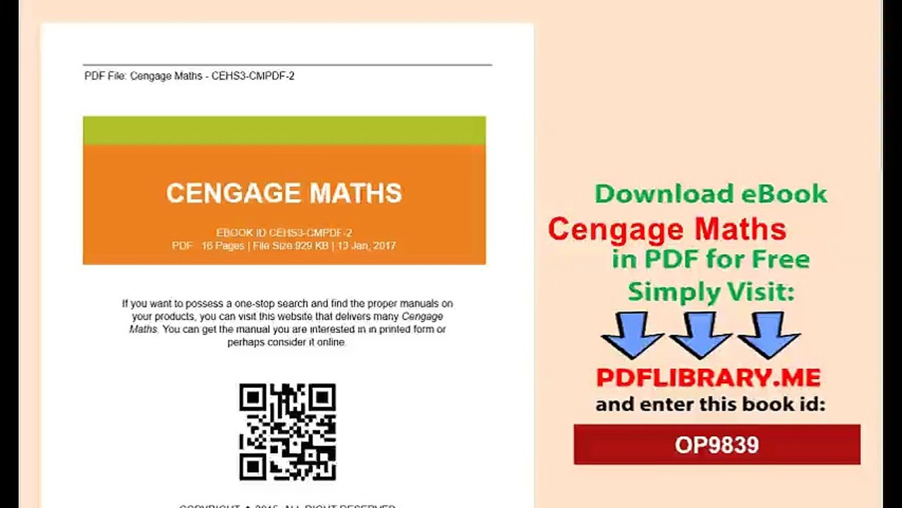 Cengage Maths