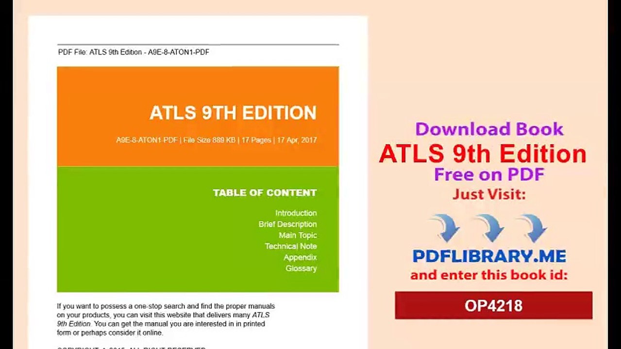 ATLS 9th Edition