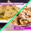 INGRID GOES WEST Menu  Cauliflower Samosas & Cali Fries  Aubrey Plaza, Elizabeth Olsen