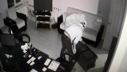 Hırsızlar Güvenlik Görevlisini Böyle Etkisiz Hale Getirdi