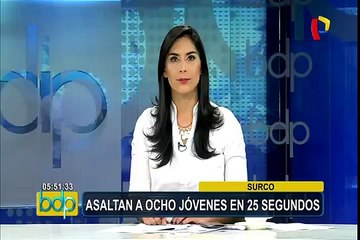 Surco: asaltan a grupo de jóvenes en 25 segundos