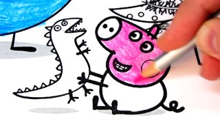Peppa Pig and Her Friends Coloring Book Pages Video For Kids