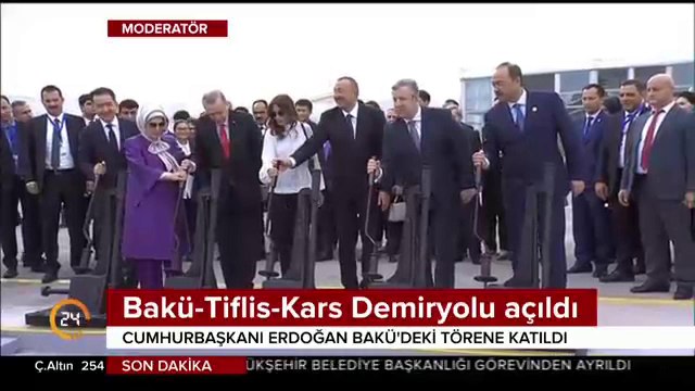 Bakü-Tiflis-Kars Demiryolu açıldı