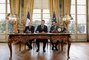 Promulgation de la loi sécurité intérieure et lutte contre le terrorisme par le Président de la République Emmanuel Macron