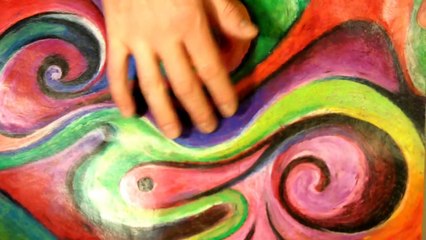 Basic Oil Pastel Techniques: Rule of 3s Example