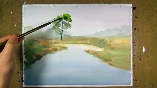 Thats easy for landscape watercolor painting