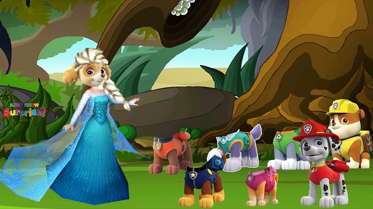 Paw Patrol Chase Ryder Marshall Rubble Skye Zombie Apocalypse | Finger Family Nursery