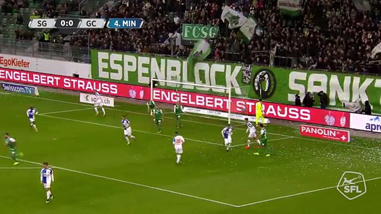 Sankt Gallen 3:1 Grasshoppers  (Swiss Super League 29 October 2017)