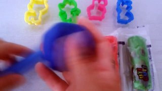 Play doh massinha de modelar coloridas aprendendo à brincar-Playing play doh
