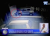 Cámaras de seguridad captan robo de accesorios de vehículo en el norte de Guayaquil