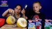 Wackelpudding in Honigmelone selber machen ! - Jello Melone DIY - Angies und Levis Kinderkanal