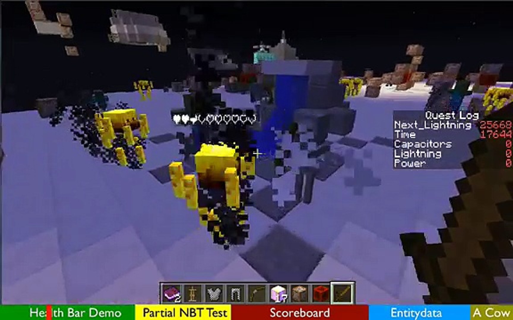 Automatic Mob Health Bar Using Entitydata Minecraft 1 8 Video Dailymotion
