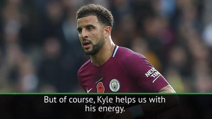 Strong, energetic Walker helping City - Guardiola