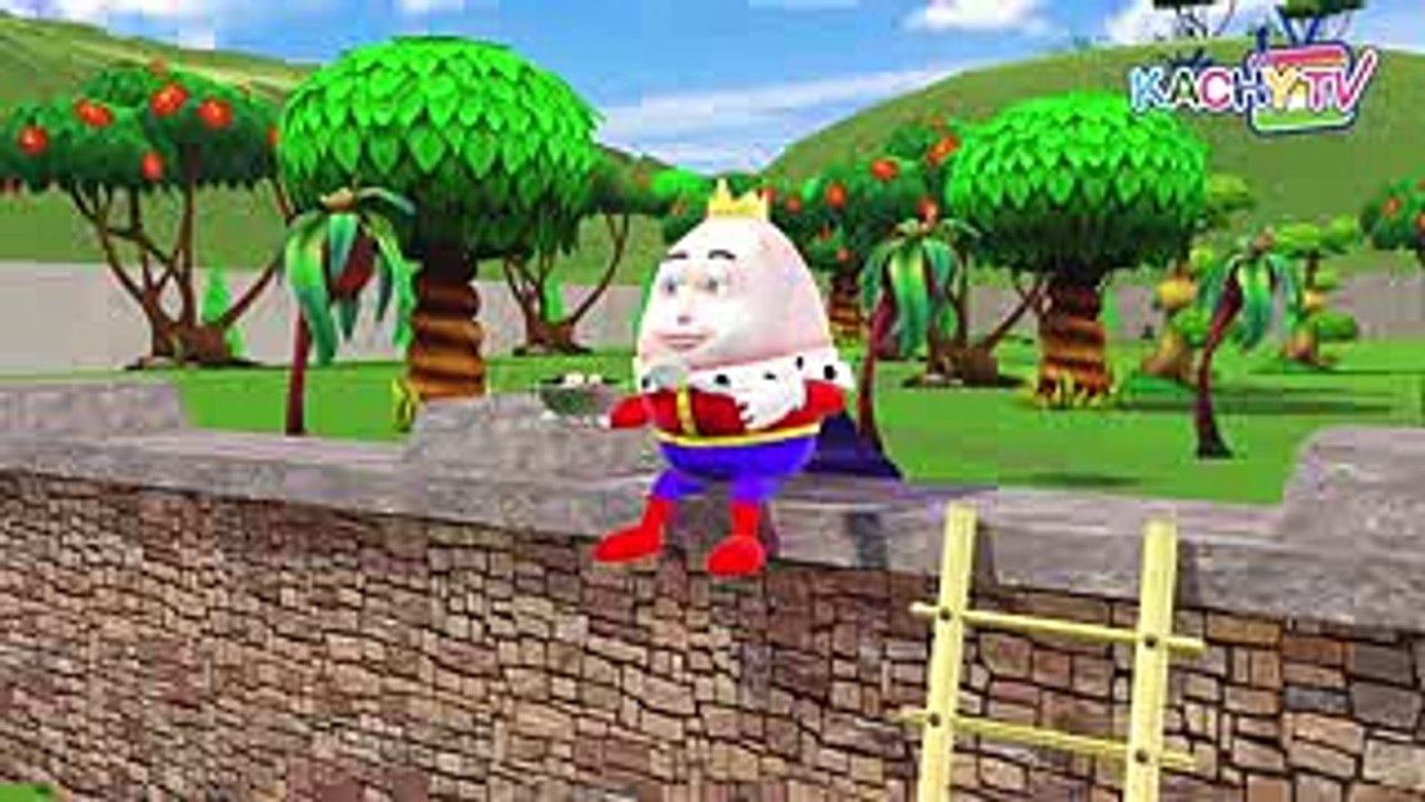 Humpty Dumpty Sat on The Wall, Español, Deutsch, Italiano, Dance - Kachy TV - Kids Songs