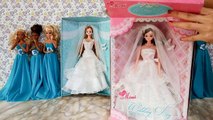 Elsa and Anna Wedding Dresses & Barbie dressエルサ人形のウェディングドレスRobes de mariée de Elsa et Anna