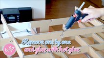 DIY ROOM DECOR - RECYCLED FURNITURE MADE WITH CARDBOARD - INEXPENSIVE CRAFTS