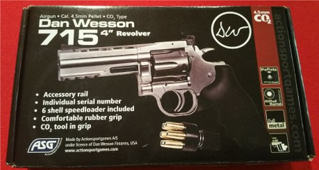 ASG Dan Wesson 715 4" .177 CO2 Pellet Revolver Review / Schusstest deutsch / german