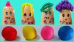 Learn Colors Play Doh Hair Cut Fun Creative Baby Finger Face Molds Nursery Rhymes For Kids