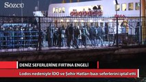 Deniz seferlerine fırtına engeli