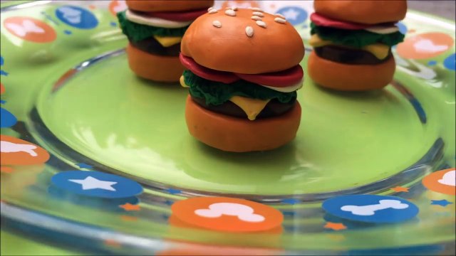 COMO HACER HAMBURGUESAS DE PLASTILINA FACIL ✅ MI MUNDO DE PLASTILINA