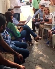 ريم البارودى ومحمد نجاتى فى مدخل عمارة بمصر الجديدة.. تعرف على السبب