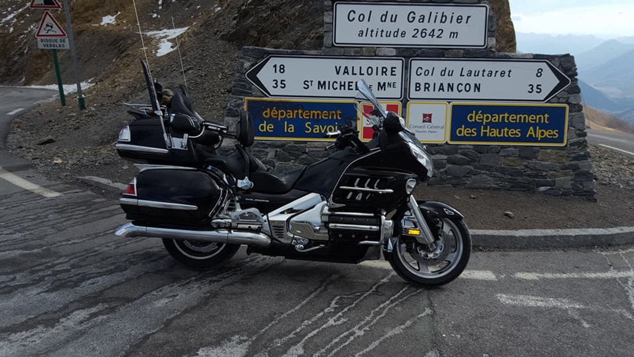 Les derniers km du col du Galibier en Goldwing - Vidéo 360°