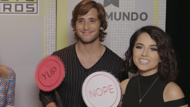 Becky G and Diego Boneta Play Never Have I Ever | Latin AMAs 2017