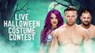 Sasha Banks, The Miz and Drew Gulak compete in a Halloween costume contest