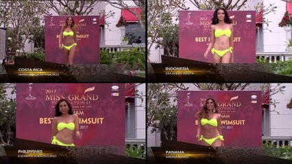 Miss Grand International 2017 Swimsuit Competition (Costa Rica, Indonesia, Philippines, Panama)