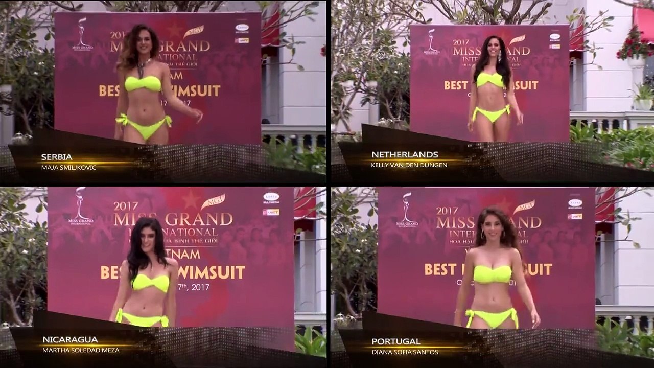 Miss Grand International 2017 Swimsuit Competition (Serbia, Netherlands, Nicaragua, Portugal)