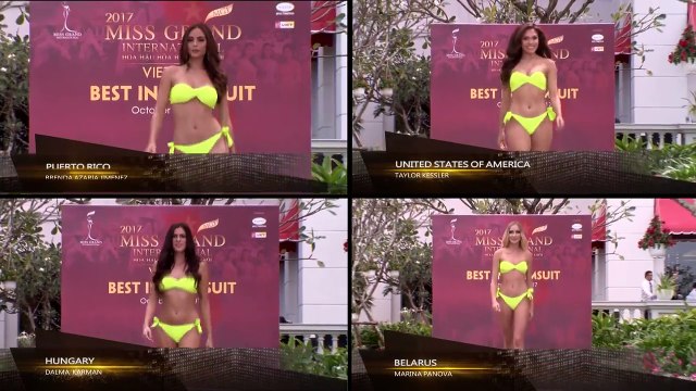 Miss Grand International 2017 Swimsuit Competition (Puerto Rico, USA, Hungary, Belarus)