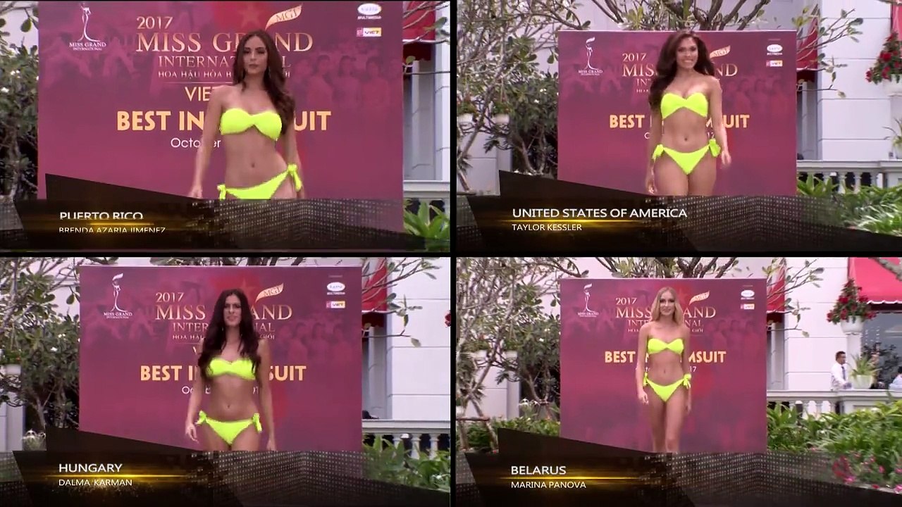 Miss Grand International 2017 Swimsuit Competition (Puerto Rico, USA, Hungary, Belarus)