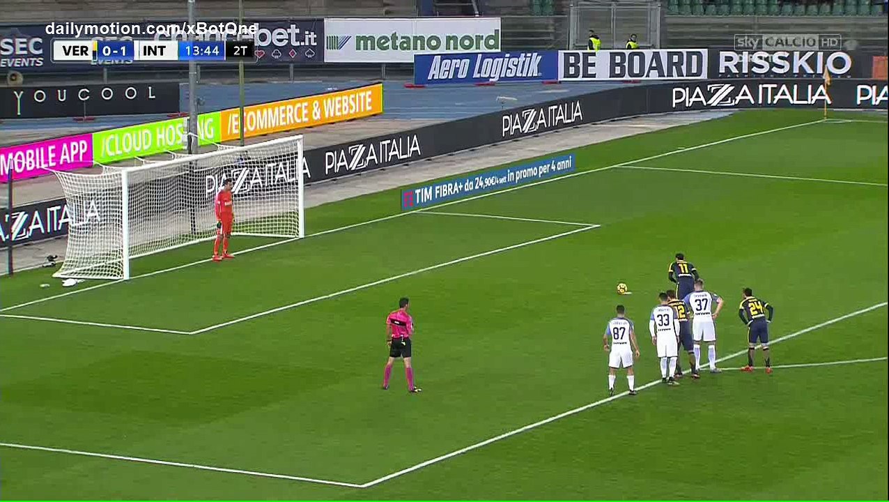Giampaolo Pazzini penalty Goal HD - Verona 1 - 1 Inter Milan - 31.10.2017 (Full Replay)