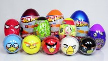 Huevos Sorpresa de Angry Birds, Hot Wheels, Padrinos Magicos..