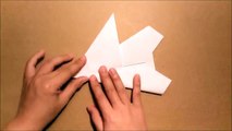 How to make a Paper Airplane - Cool Jet Fighter paper plane that flies | JAS 39 Gripen